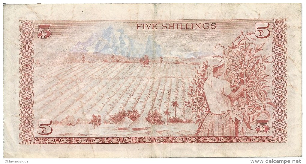 5 Shillings 1975 - Kenia