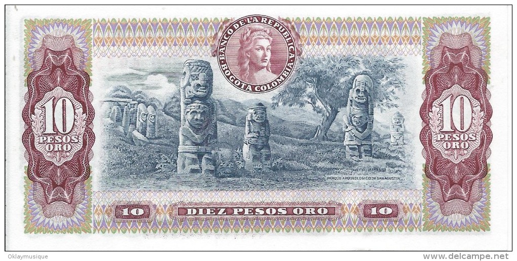 10 Pesos Oro 1980 - Colombie