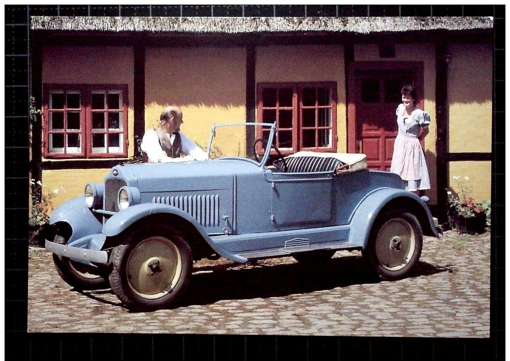 Bækhøj Postcard, Aalholm Automobilmuseum Nysted, Opel 4/120 1929, 8728 - Toerisme