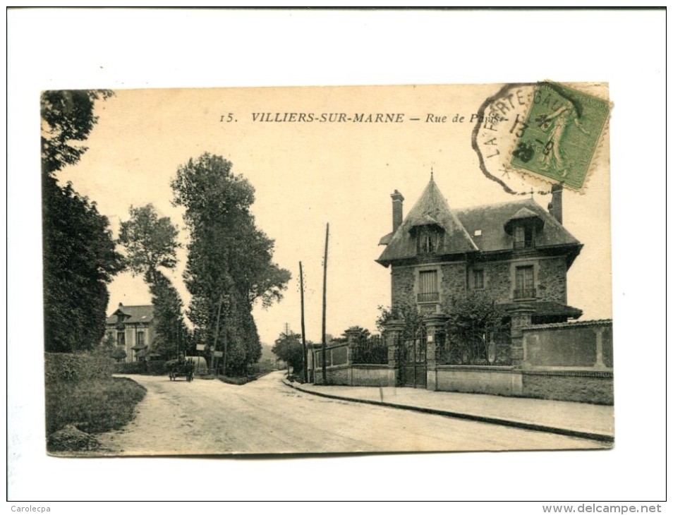 CP - VILLIERS SUR MARNE (94) RUE DE PARIS - Villiers Sur Marne