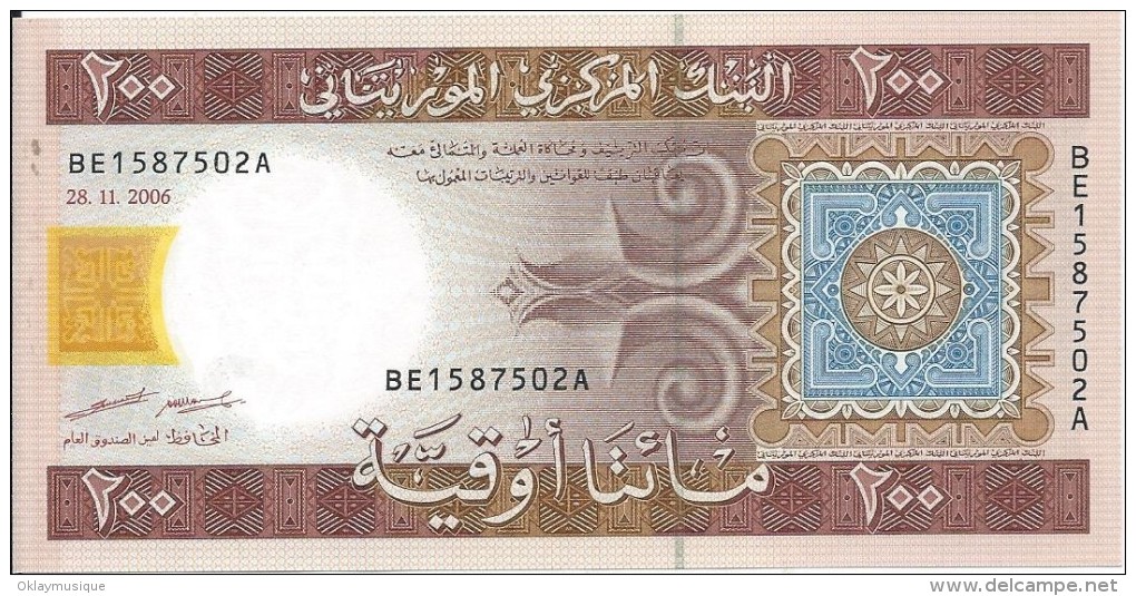 200 Ouguiya 2006 - Mauritanie