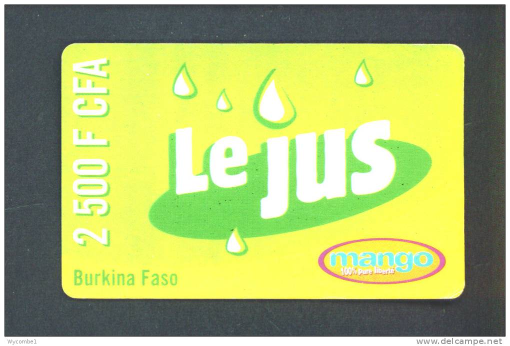 BURKINA FASO  -  Remote Phonecard As Scan - Burkina Faso