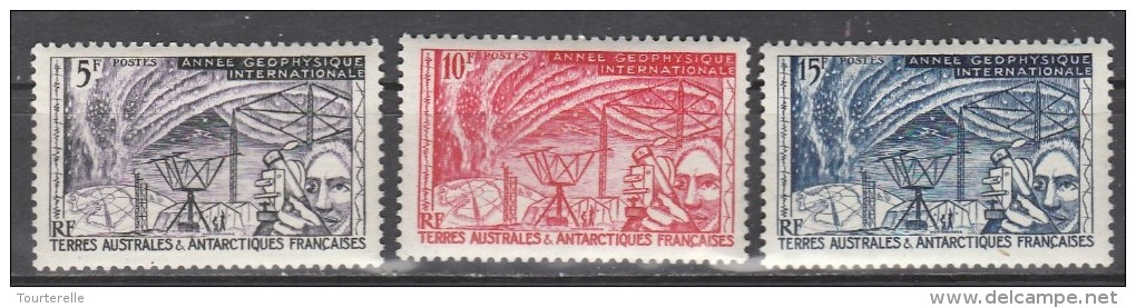 Terres Australes  "1957"  Scott No. 8-10  (N**)  Complet - Nuevos