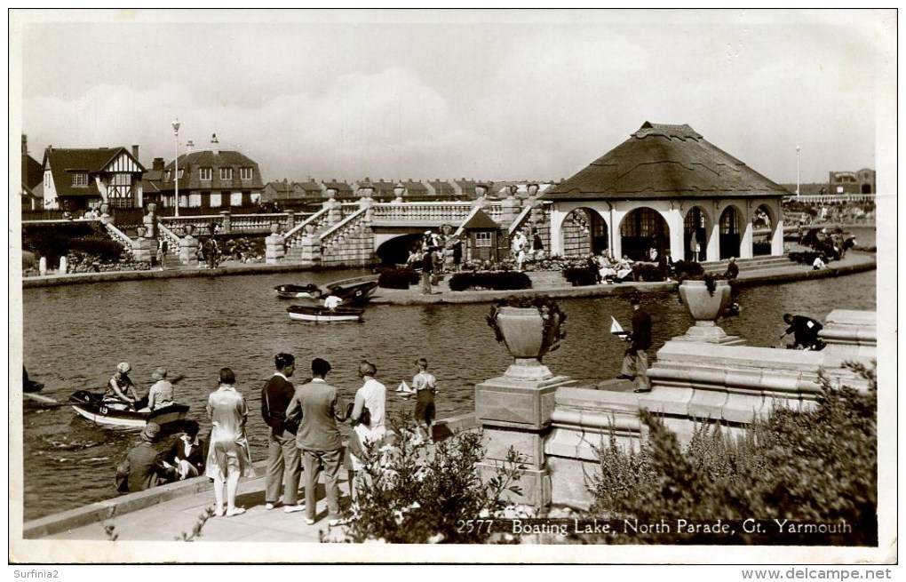 NORFOLK - GREAT YARMOUTH - BOATING LAKE - NORTH PARADE RP Nf563 - Great Yarmouth