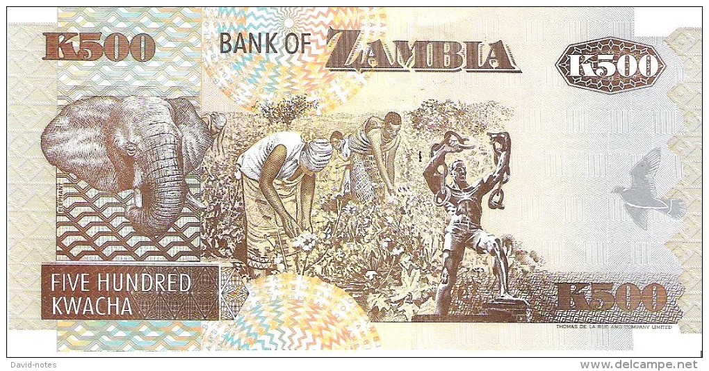 Zambia - Pick 39a - 500 Kwacha 1992 - AUnc - Zambia