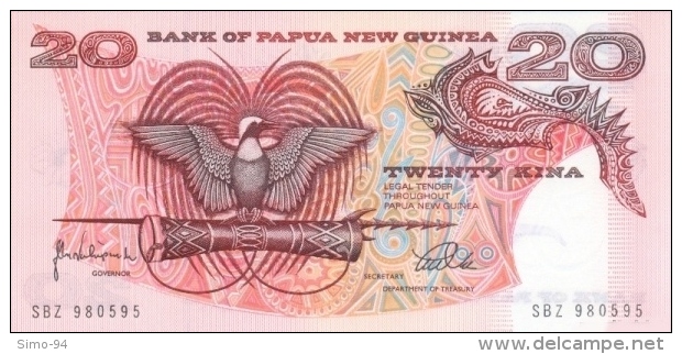 Papua New Guinea P.10c 20 Kina 1988 Unc - Papua Nuova Guinea