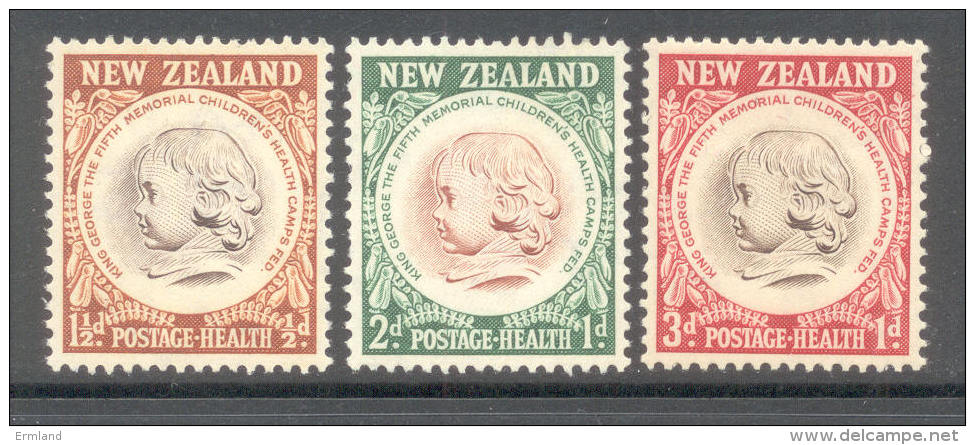 Neuseeland New Zealand 1955 - Michel Nr. 351 - 353 * - Unused Stamps