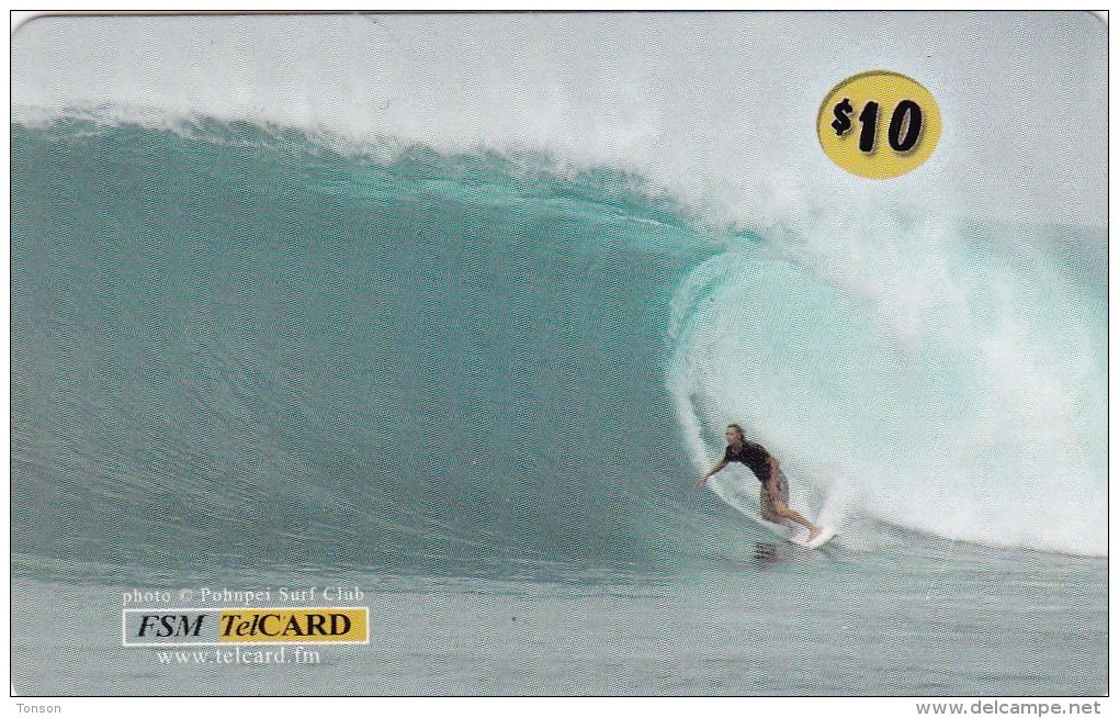 Micronesia, Surfing, 2 Scans. - Mikronesien