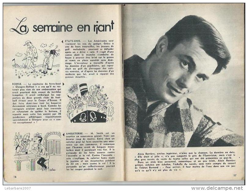 TOP Réalités Jeunesse  N° 241 - ALICE DONA - ALAIN BARRIERE - CLAUDE FRANCOIS -  JUIN  1963 - Autres & Non Classés