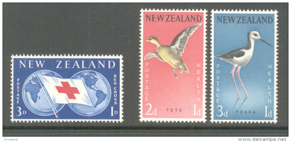 Neuseeland New Zealand 1959 - Michel Nr. 385 - 387 * - Unused Stamps