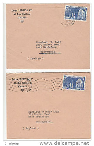 France: 12 Covers To UK, 1950 - Europe (Other)