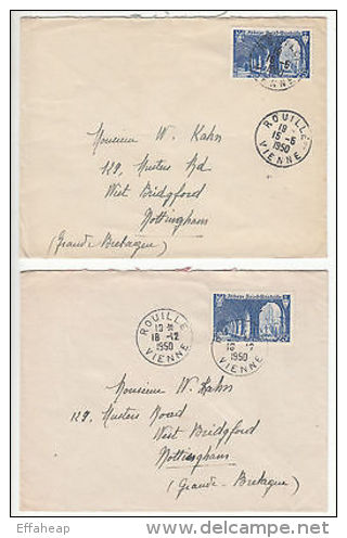 France: 12 Covers To UK, 1950 - Europe (Other)