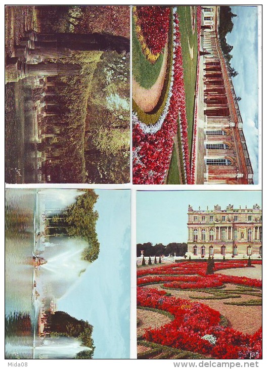 LOT DE 21 CARTES . CHATEAU DE VERSAILLES . COULEURS ET LUMIERES DE FRANCE . E. K. B.  EDITIONS D'ART 15 Rue MARTEL - 5 - 99 Cartoline