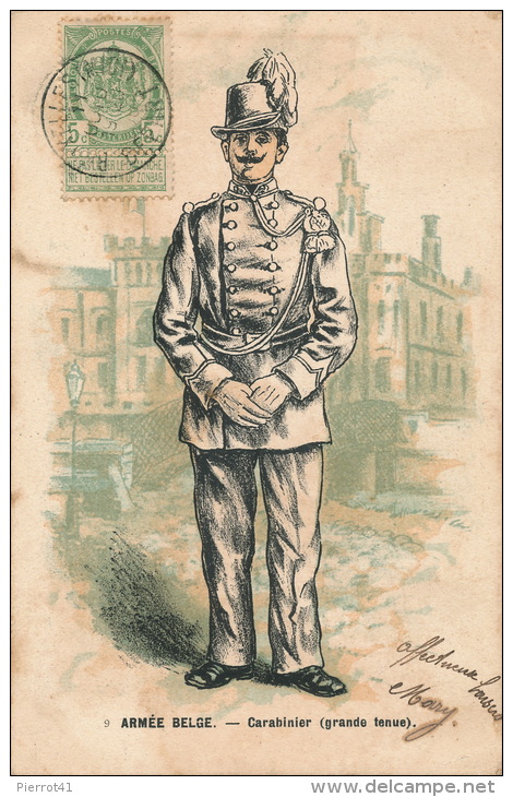 BELGIQUE - MILITARIA - ARMEE BELGE - Carabinier (grande Tenue ) - Régiments