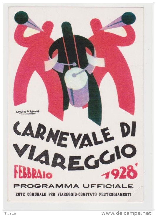 CARNEVALE DI VIAREGGIO 1928  RIPRODUZIONE CARTOLINE STORICHE IN OCCASIONE DEI 130 ANNI DEL CARNEVALE - Viareggio