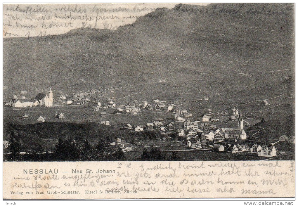 Suisse Nesslau Neu St Johann 1907 - Nesslau