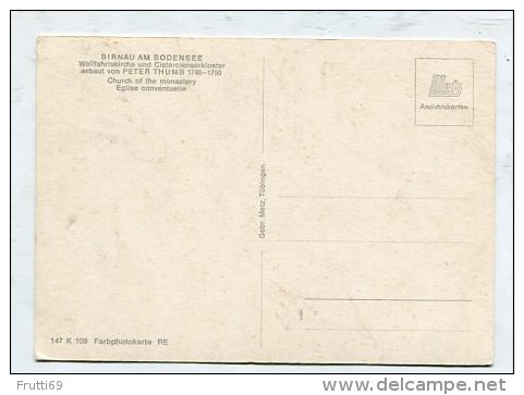 GERMANY - AK 256267 Birnau Am Bodensee - Wallfahrtskirche Und Cistercienserkloster - Other & Unclassified