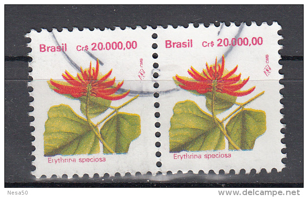 Brazilie 1993 Mi Nr 2518  Blomen, Flowers 2x - Usados