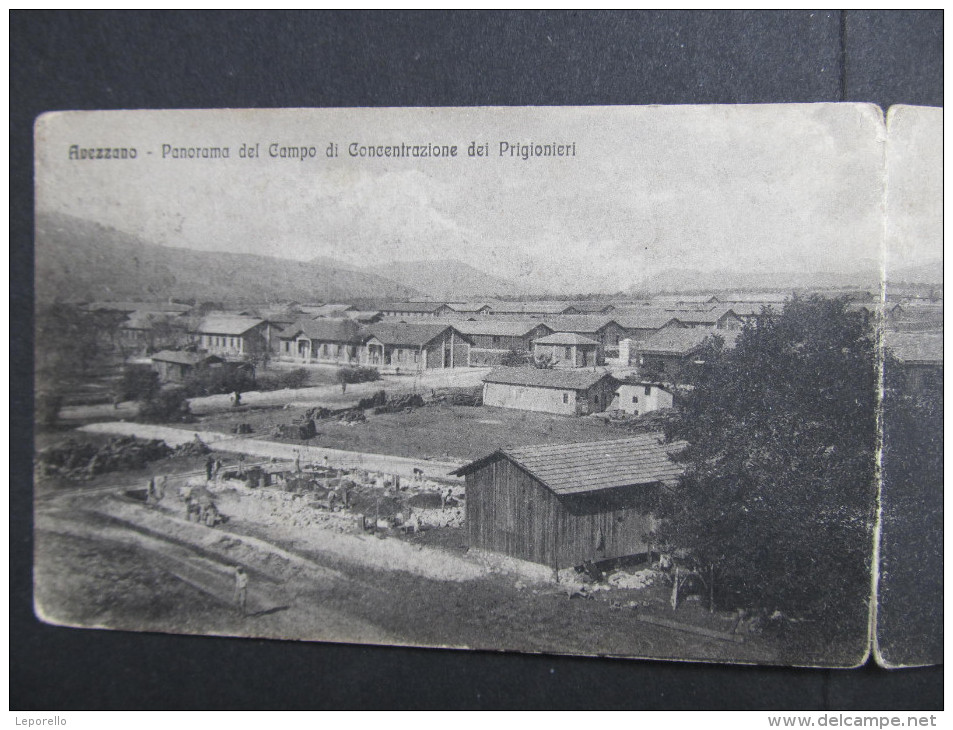 AK AVEZZANO Panorama Del Campo Di Contrentrazione Dei Prigiogneri Klappkarte  Ca.1920/// D*18772 - Avezzano