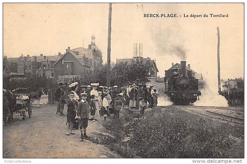 Berck    62     Le Départ Du Tortillard - Berck