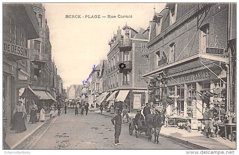 Berck    62     Rue Carnot Et Magasin De Souvenirs - Berck