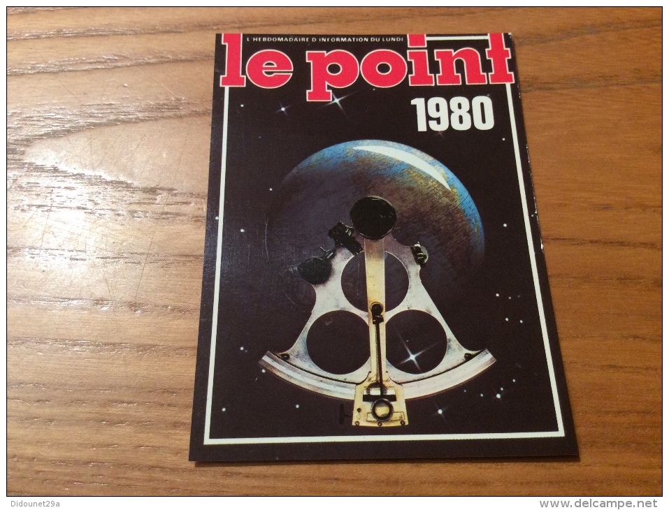 Calendrier 1980 "LE POINT (journal)" (7,5x10,2cm) - Petit Format : 1971-80