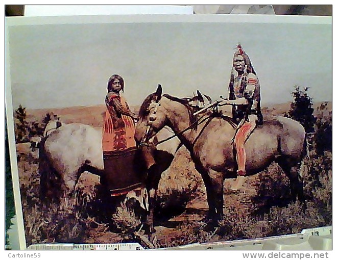 GRAY EAGLE AND PI-AV, Ute INDIAN HORS A CAVALLO 1871 N1995  FG9015 - Indiani Dell'America Del Nord