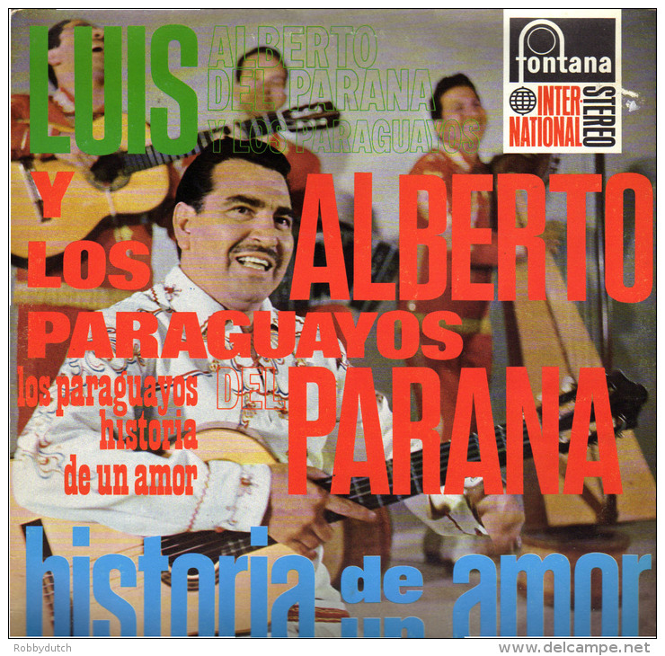 * LP *  LUIS ALBERTO Y LOS PARAGUAYOS - HISTORIA DE UN AMOR (Holland 1960 EX-!!!) - Wereldmuziek