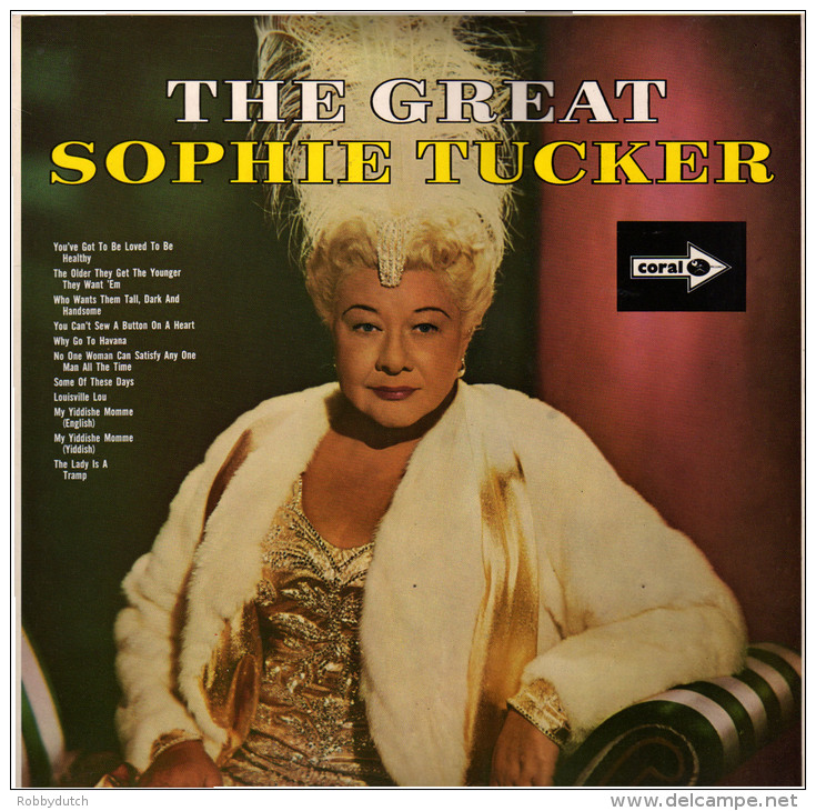 * LP *  THE GREAT SOPHIE TUCKER (UK 1966 On MCA Coral EX!!!) - Jazz