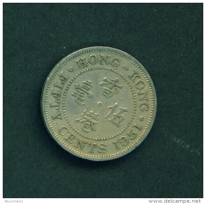 HONG KONG  -  1951  50c  Circulated Coin - Hong Kong