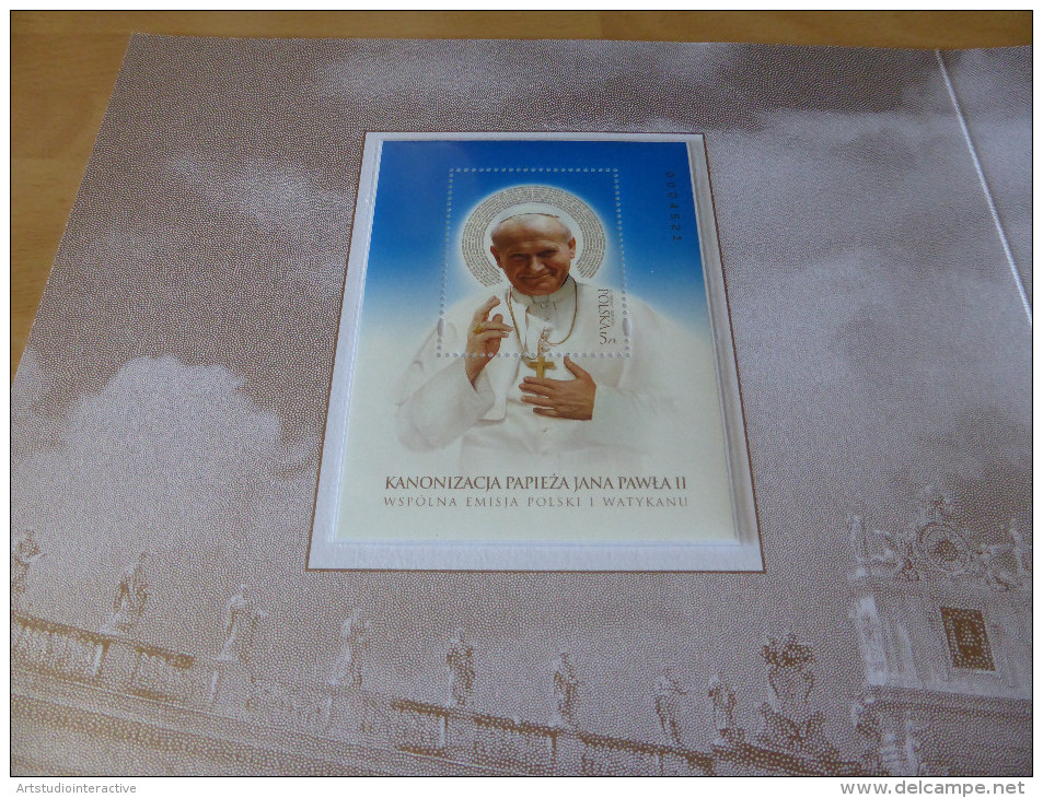 2014 POLONIA "CANONIZZAZIONE PAPA GIOVANNI PAOLO II E PAPA GIOVANNI XXIII" FOLDER - Nuevos