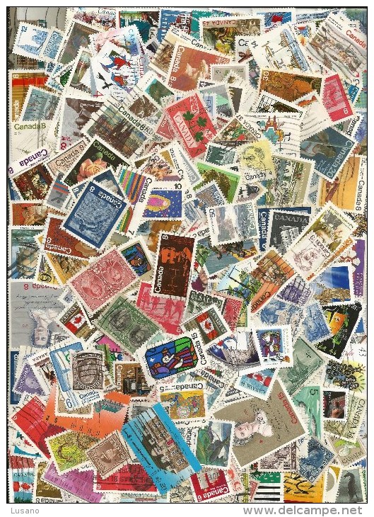 CANADA - Lot De 860 Timbres Décollés Petit Et Grand Format (GF En Majorité) - Lots & Kiloware (mixtures) - Max. 999 Stamps