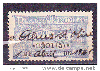 ESTAMPILHA FISCAL - 0$01(5) .. 1921 - Gebraucht