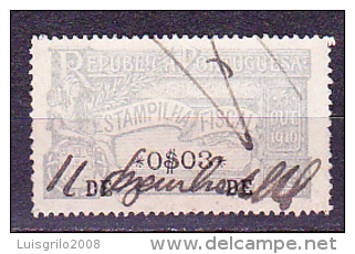 ESTAMPILHA FISCAL - 0$03 .. 1919 - Oblitérés