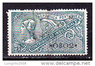 CONTRIBUIÇÃO INDUSTRIAL - 0$02 Verde - Used Stamps