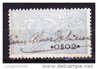 IMPOSTO DO SELO - 0$02  Azul Claro - Used Stamps