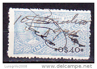 IMPOSTO DO SELO - 0$40  Azul Claro - Used Stamps