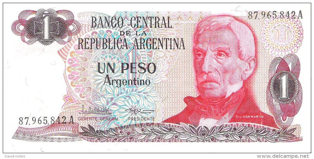 Argentina - Pick 311 - 1 Peso Argentino 1983 - 1984 - Unc - Argentine