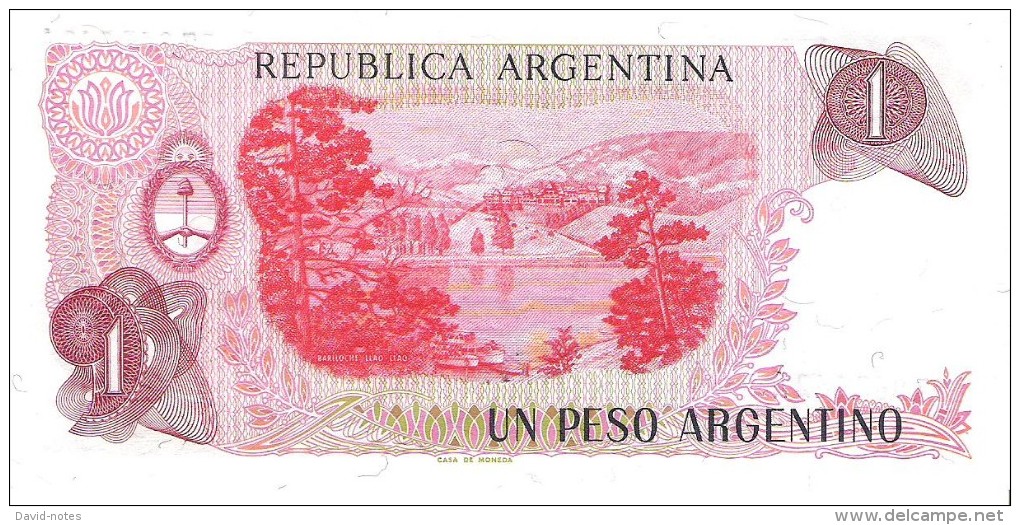 Argentina - Pick 311 - 1 Peso Argentino 1983 - 1984 - Unc - Argentina