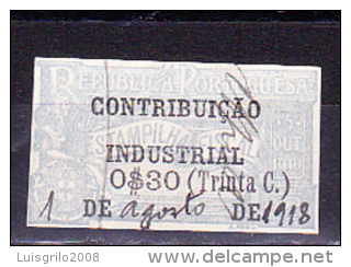 CONTRIBUIÇÃO INDUSTRIAL / ESTAMPILHA FISCAL - 0$30 (Trinta C.) - Used Stamps