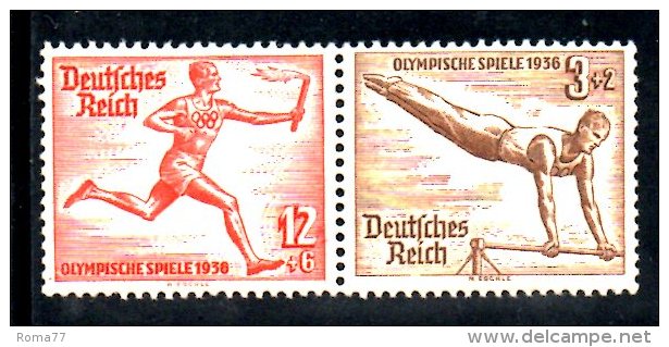 TERZO REICH 1936 , Olimpiadi Berlino N. 565+569 Coppia  *** - Ungebraucht