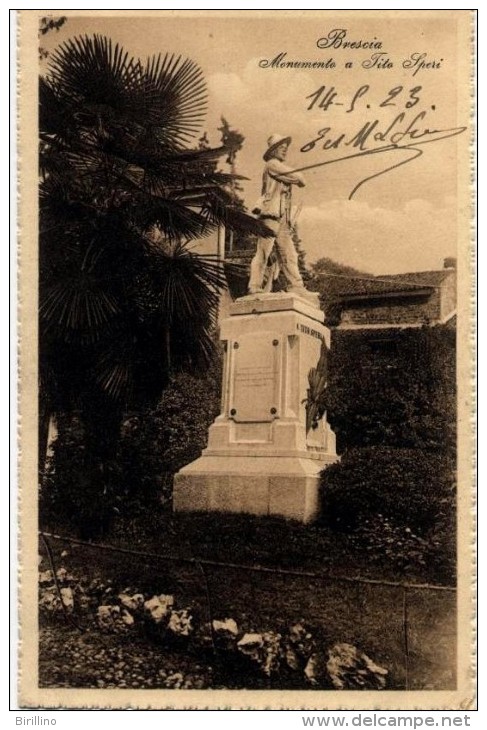 Brescia - Monumento A Tito Speri - Brescia