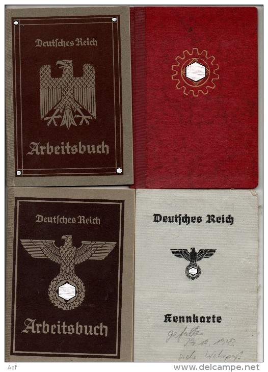 PROMO 3 Carnets Et Une Carte D´identité Allemands - 1939-45