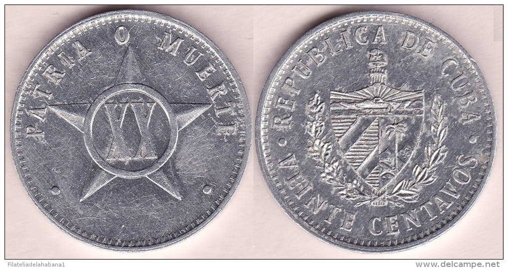 2001-MN-100 CUBA EXCHANGE INTUR COIN. 2001. 20c. KM# 35.1. WIHOUT YEAR 2001. - Cuba