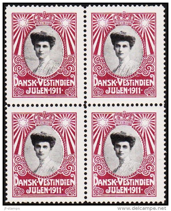 1911. Crown Princess Alexandrine. 4-Block. (Michel: 1911) - JF192304 - Dänisch-Westindien