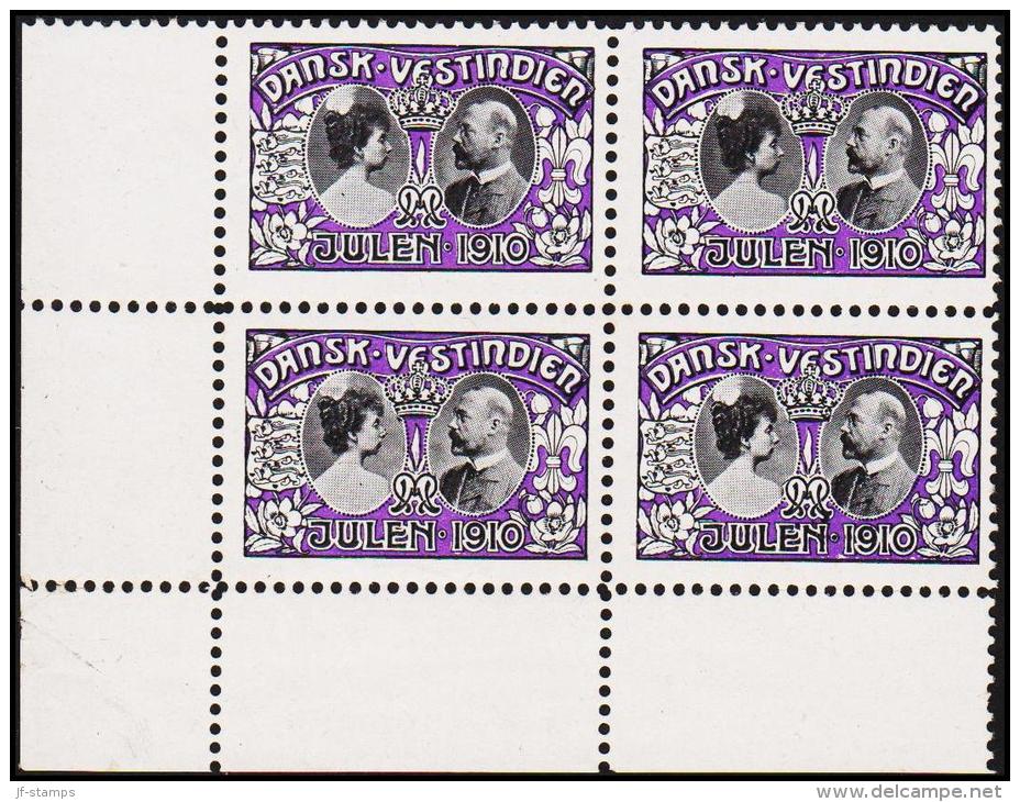 1910. Princess Marie Og Prince Valdemar. 4-Block. (Michel: 1910) - JF192303 - Danish West Indies