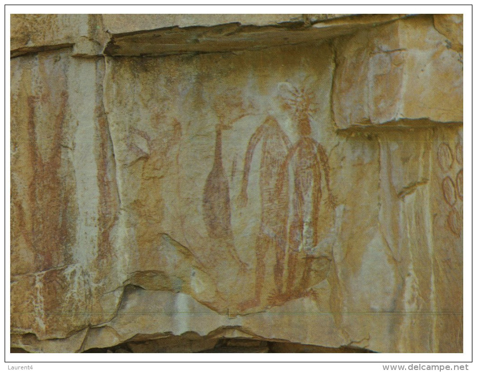 (190) Australia - NT - Katherine Aboriginal Art Rock Painting - Aborigènes