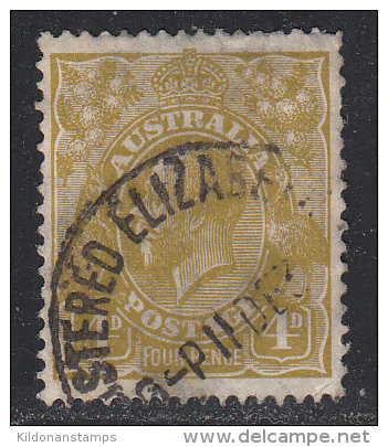 Australia 1926 Cancelled, Yellow-olive, Wmk 7, Sc# ,SG 102 - Gebraucht