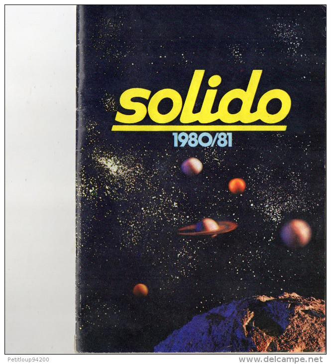 CATALOGUE SOLIDO 1980/1981 - Catalogues