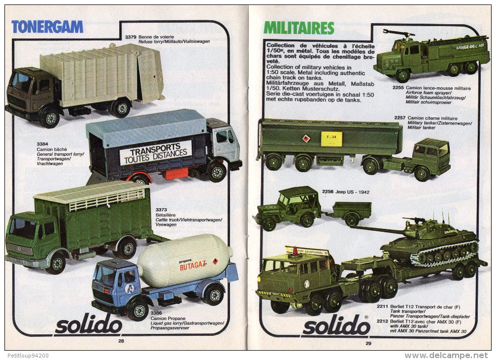 CATALOGUE SOLIDO 1980/1981 - Catalogues